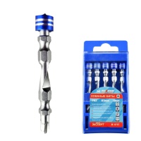 Набор бит кованых PH2 с ограничителями(5шт.), 65 мм, 10 штук, спираль, "MAXIMUM", М- 0757 (3082)