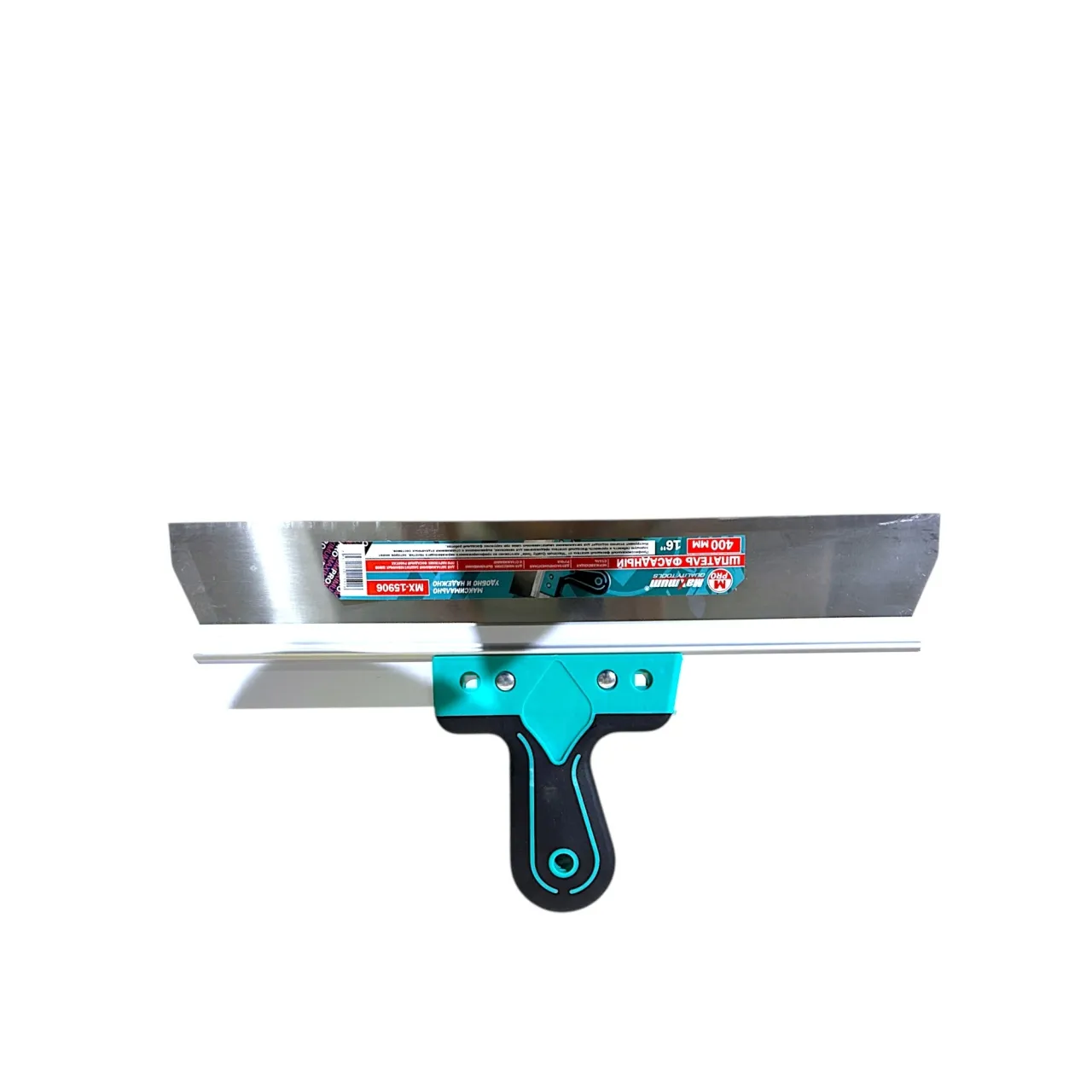 Шпатель фасадный алюминиевый 400мм x 0.5 мм, 16", двухкомпонентная рукоятка, 410, "MAXIMUM" MX 15906